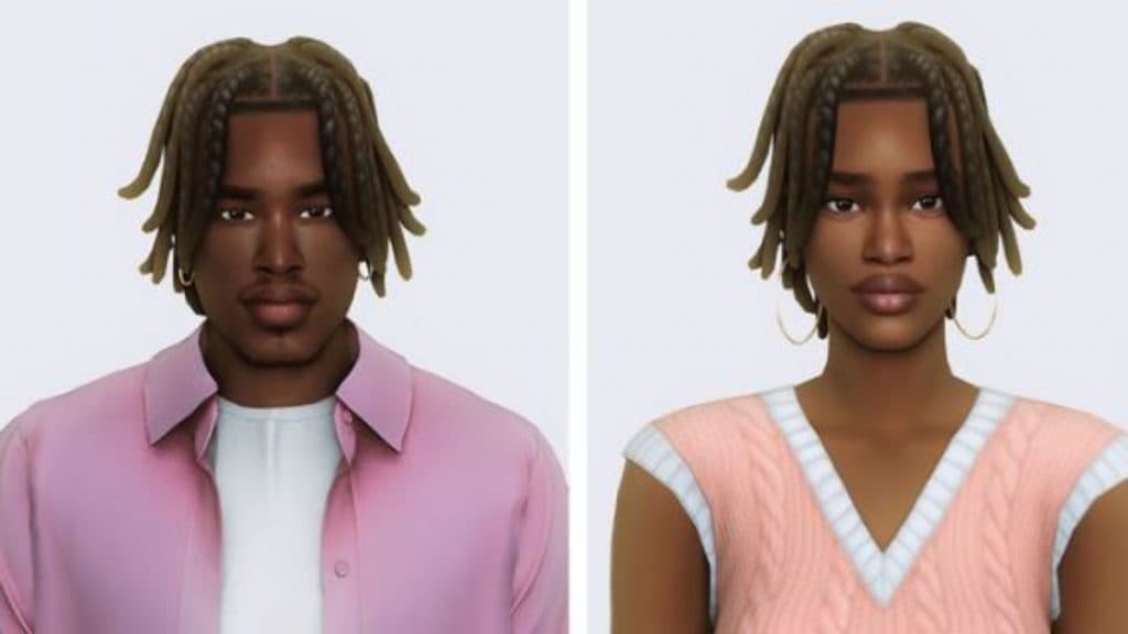 Male hairstyle Sims 4 CC by Simstrouble