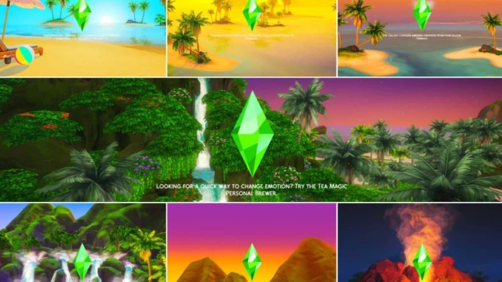 The Sims 4 custom loading screen