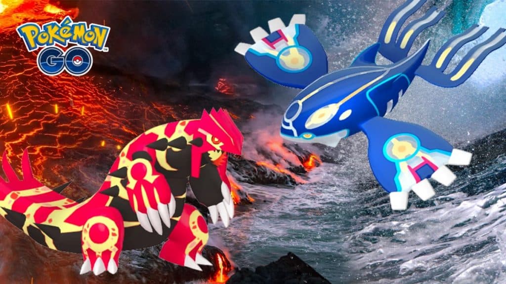 pokemon go primal forms of groudon and kyogre