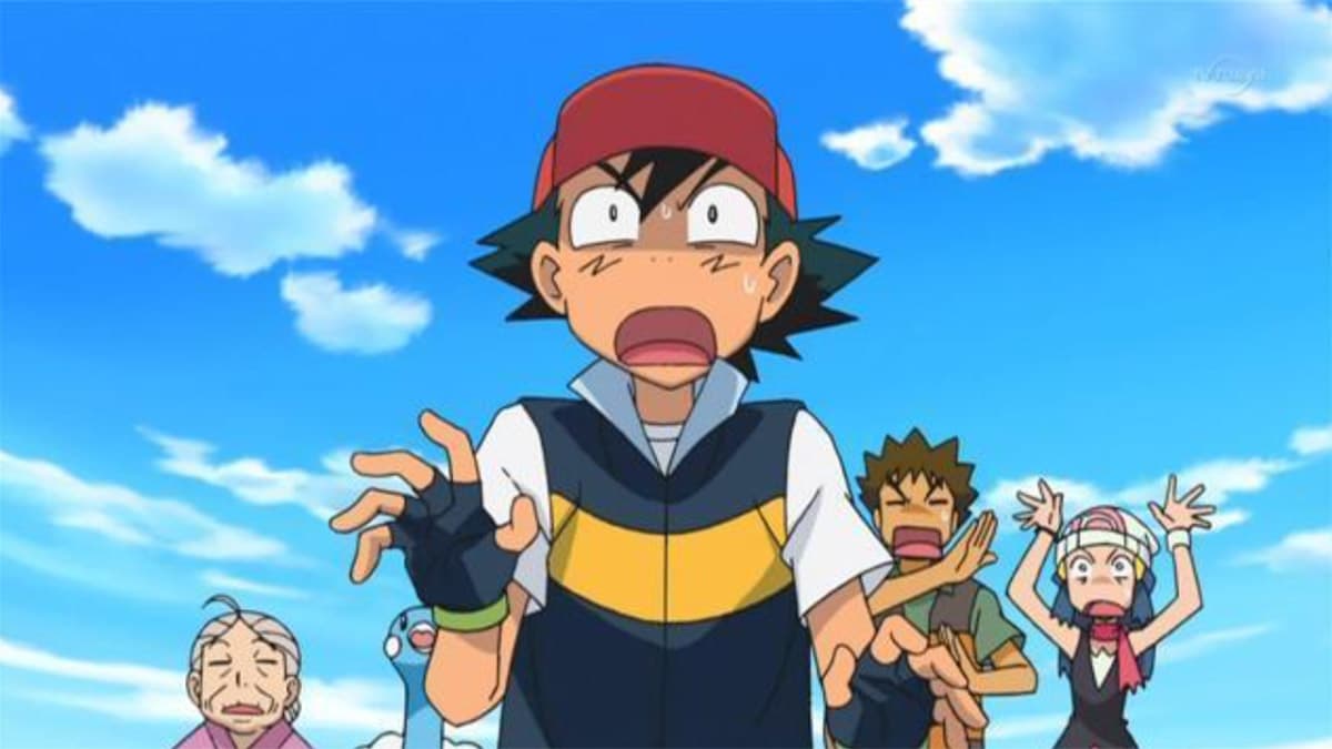 Surprised Ash Pokemon the Anime