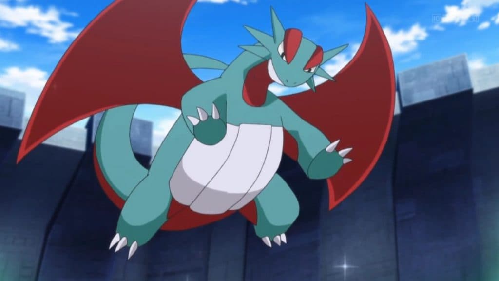 pokemon go dragon salamence in the anime