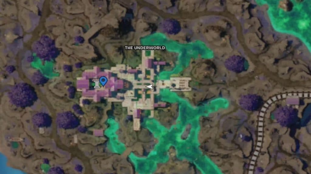 Fortnite Underworld's map