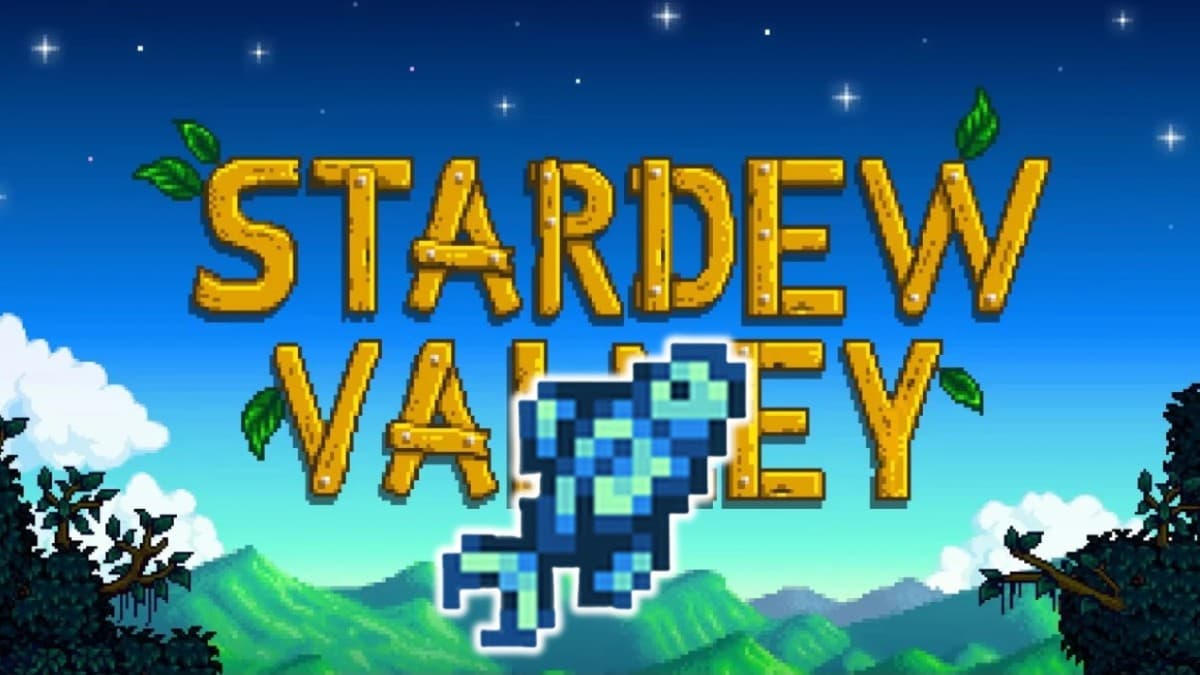 Albacore at the centre of a Stardew Valley poster