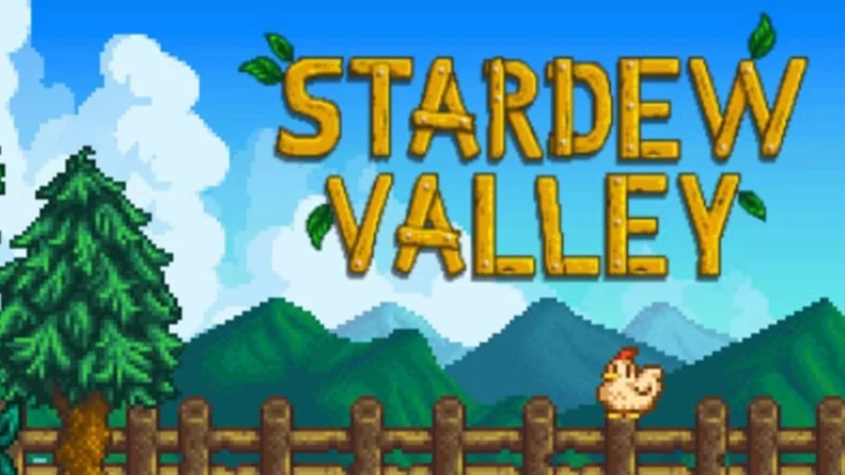 Stardew Valley poster with the game's logo
