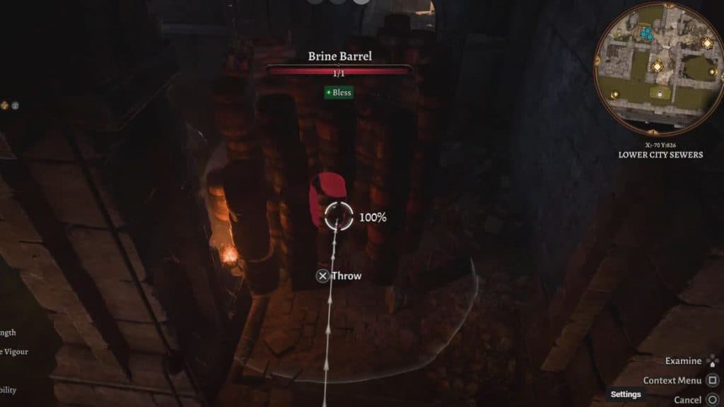 Explosive barrels in Baldur's Gate 3