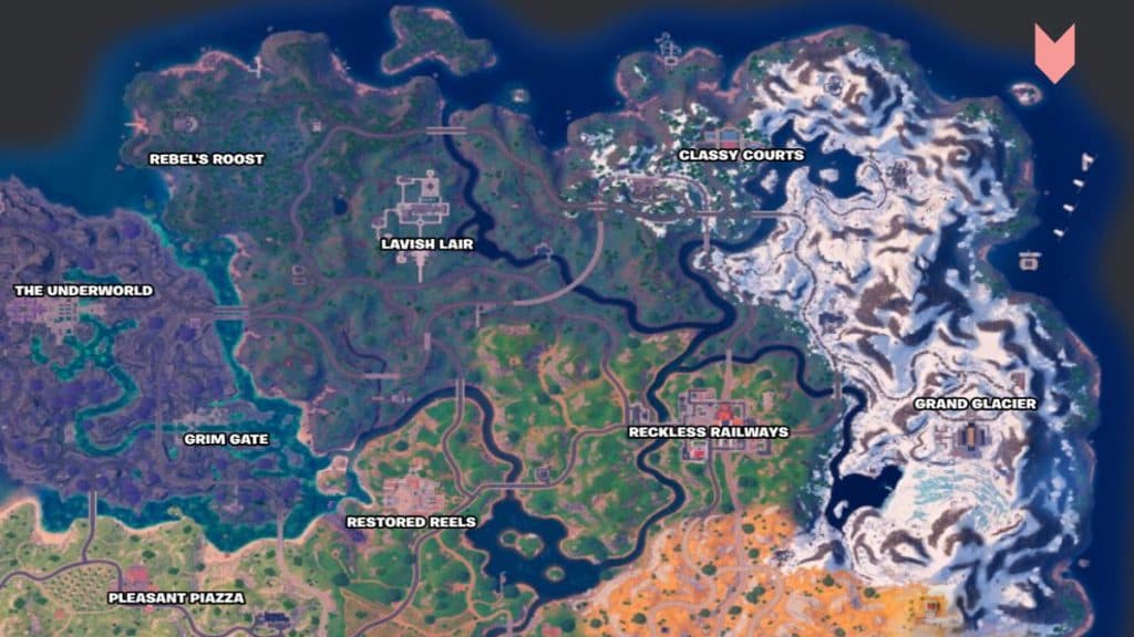 Fortnite Aang's Iceberg location