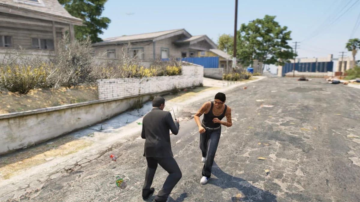 GTA 5 characters in fist fight