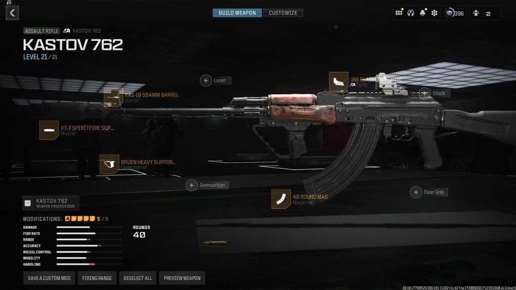 warzone kastov 762 with best loadout attachments