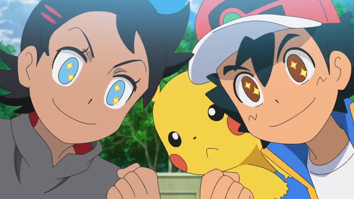 Ash and Goh Pokemon Anime
