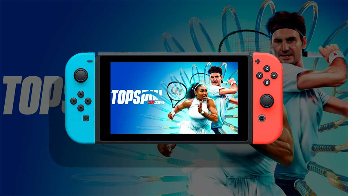 TopSpin 2K25 cover in the Nintendo Switch console