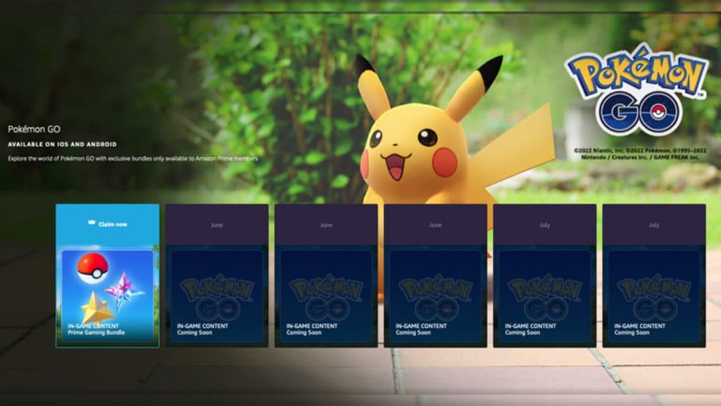 Pokemon Go Prime Gaming Rewards.