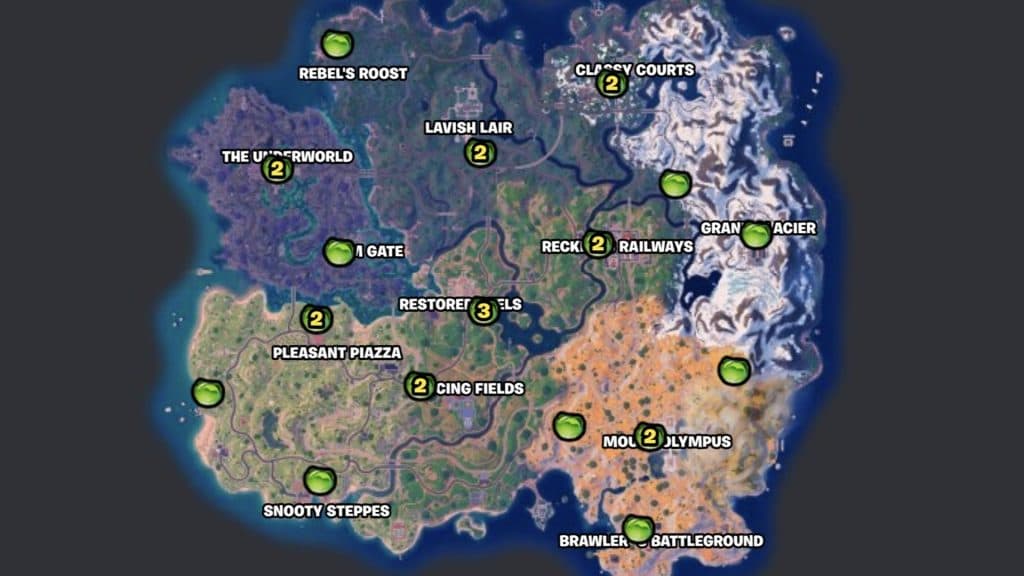 Avatar's Cabbage Cart locations in Fortnite Chapter 5 Season 2