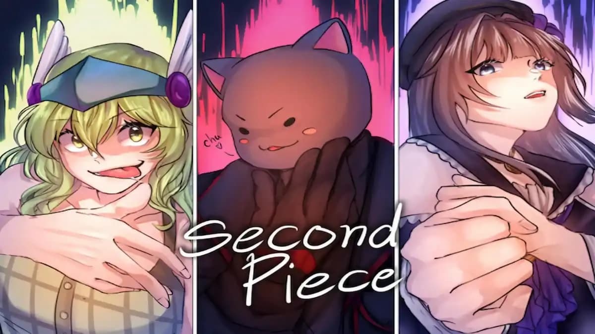 Artwork of three Second Piece characters