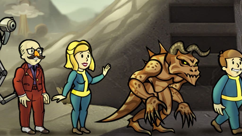 Deathclaws in Fallout Shelter.