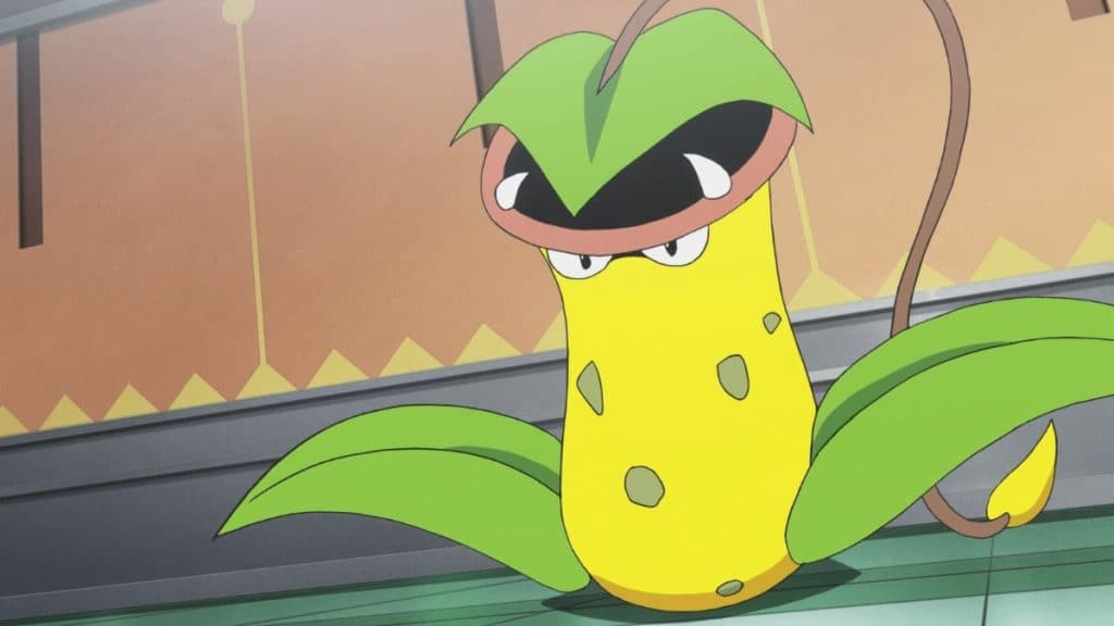pokemon go grass/poison species victreebel in the anime