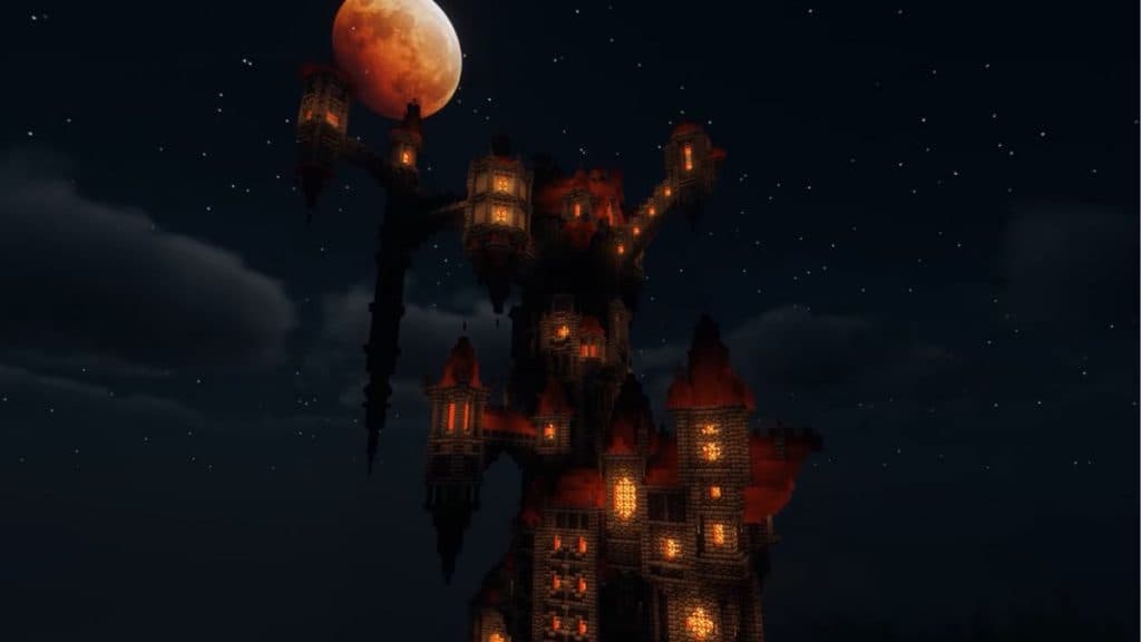 Dracula castle in Minecraft