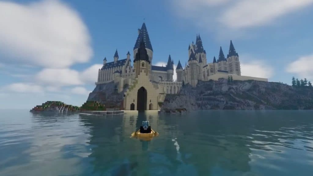 Hogwarts castle from Harry Potter in Minecraft