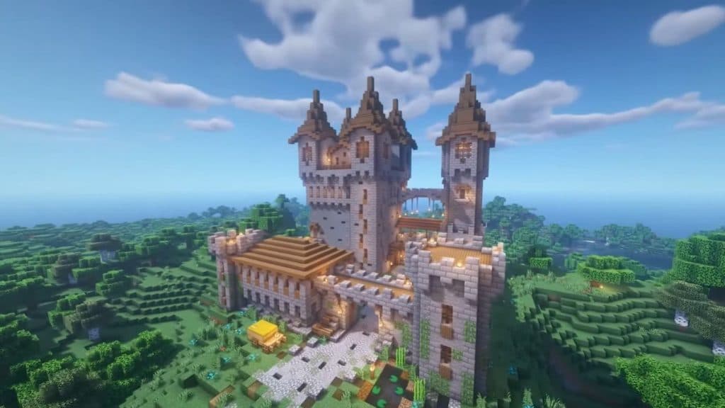 Medieval castle in Minecraft