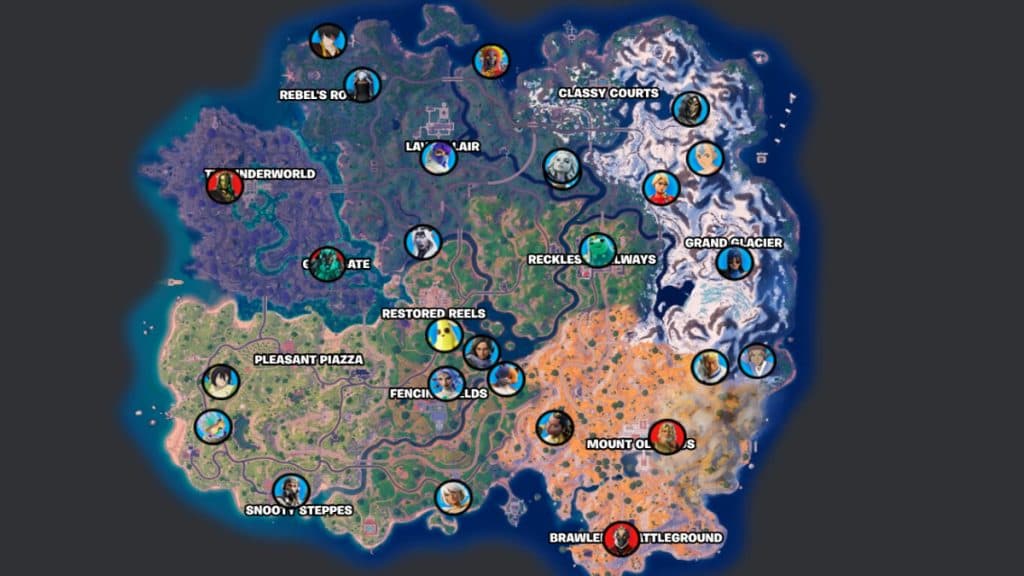 Fortnite Chapter 5 Season 2 NPC locations
