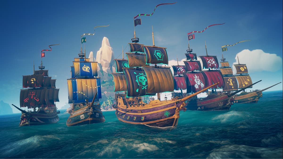 Ships in Sea of Thieves