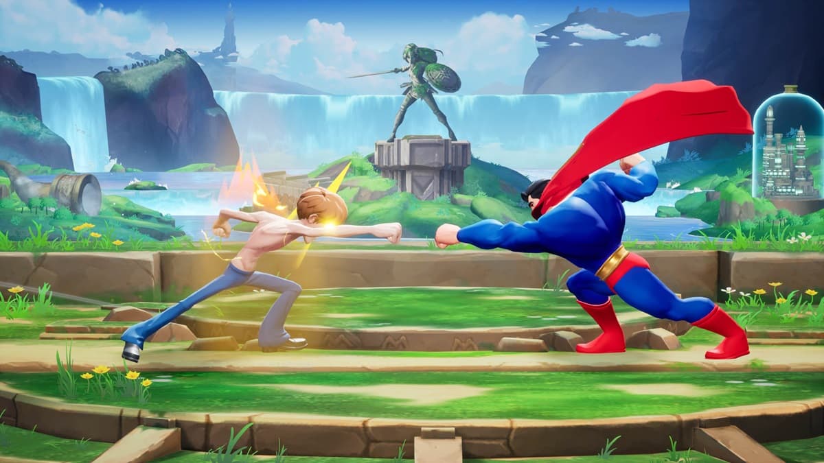 Shaggy and Superman fighting in MultiVersus