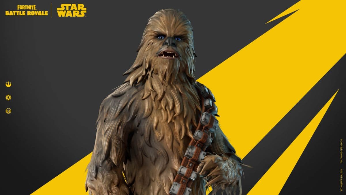 Chewbacca Star Wars skin in Fortnite