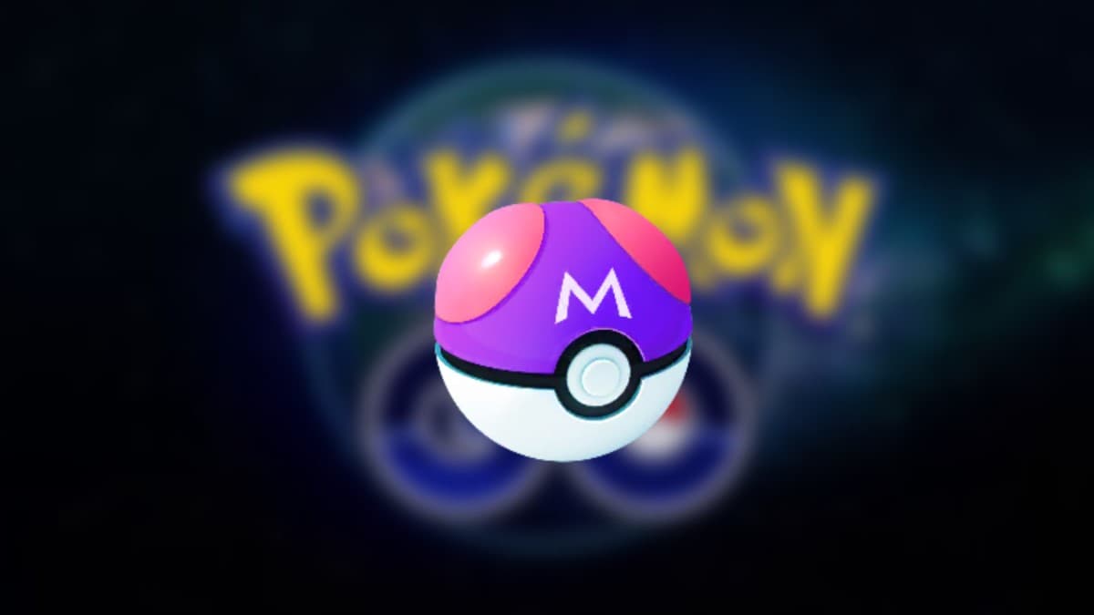 master ball with pokemon go logo