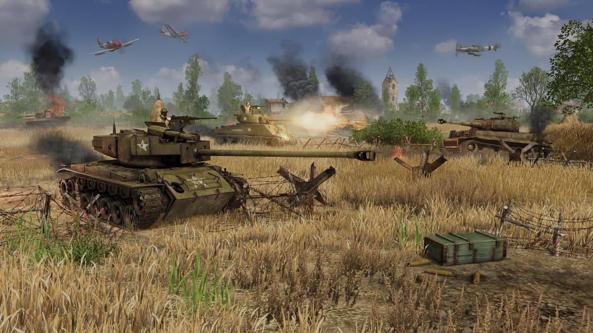 tanks fighting in Men of War 2