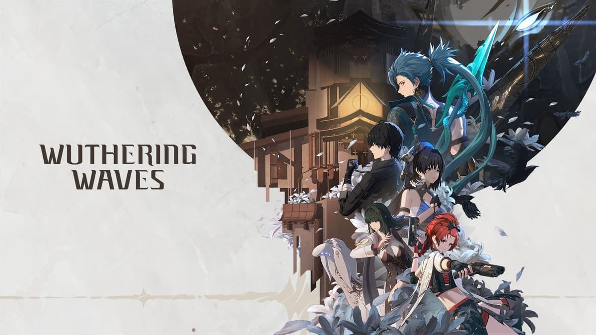 Wuthering Waves poster with characters from the game
