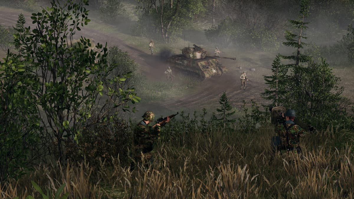 Soldier in a jungle in Men of War 2