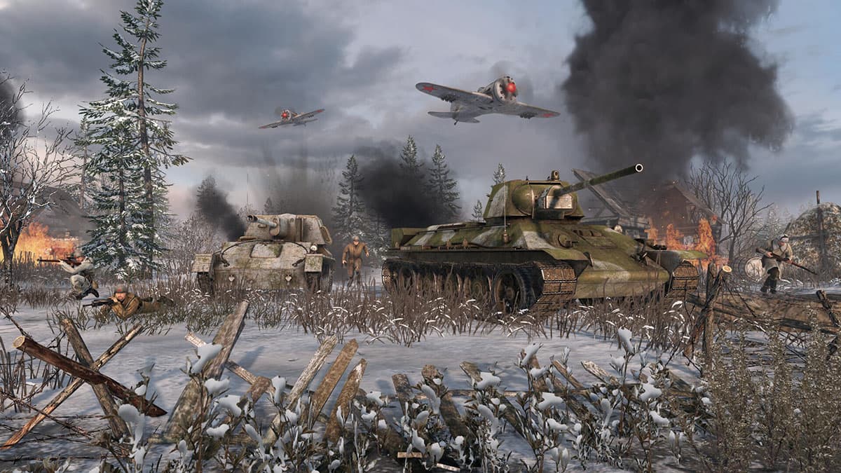 Tanks and Infantry in Men of War 2