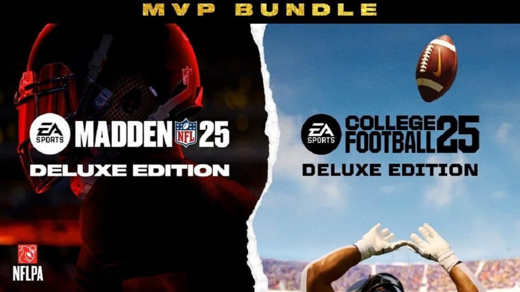 The MVP Bundle includes Madden NFL 25 and EA College Football 25