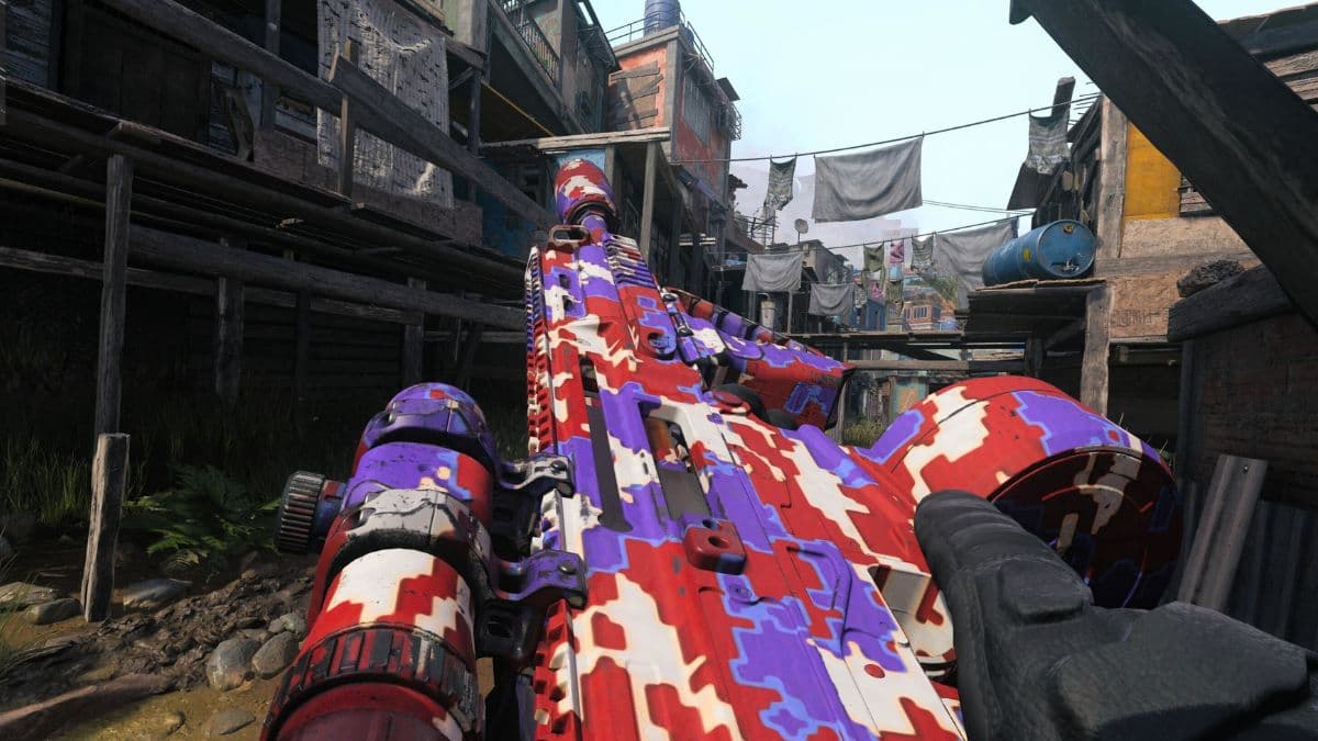 mw3 mtz-556 in favela with camo on
